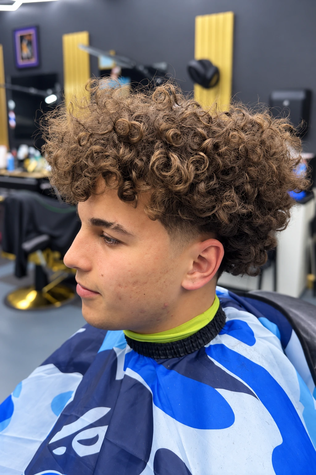Curly texture + taper by Jassem